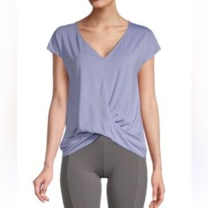 Marc New‎ York Performance Solid-Hued Overlapping Front Top size 1X
